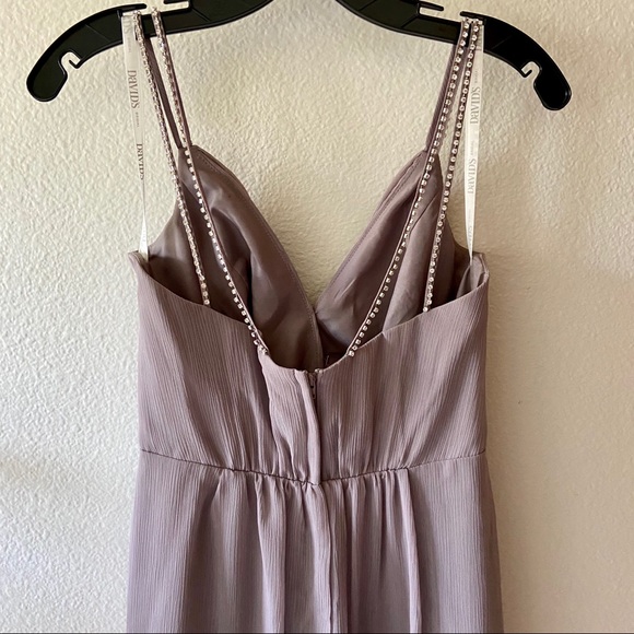 Long Gown Dress with Beaded Straps - Picture 7 of 7